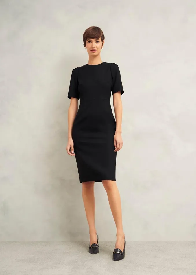 Women Dresses and Jumpsuits Hobbs Casey Dress With Wool Black