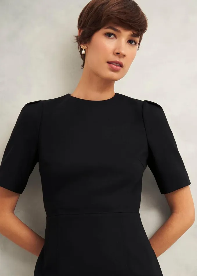 Women Dresses and Jumpsuits Hobbs Casey Dress With Wool Black