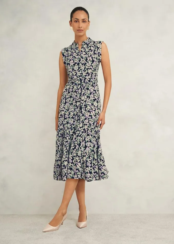 Women Dresses and Jumpsuits Hobbs Esme Dress Navy Multi
