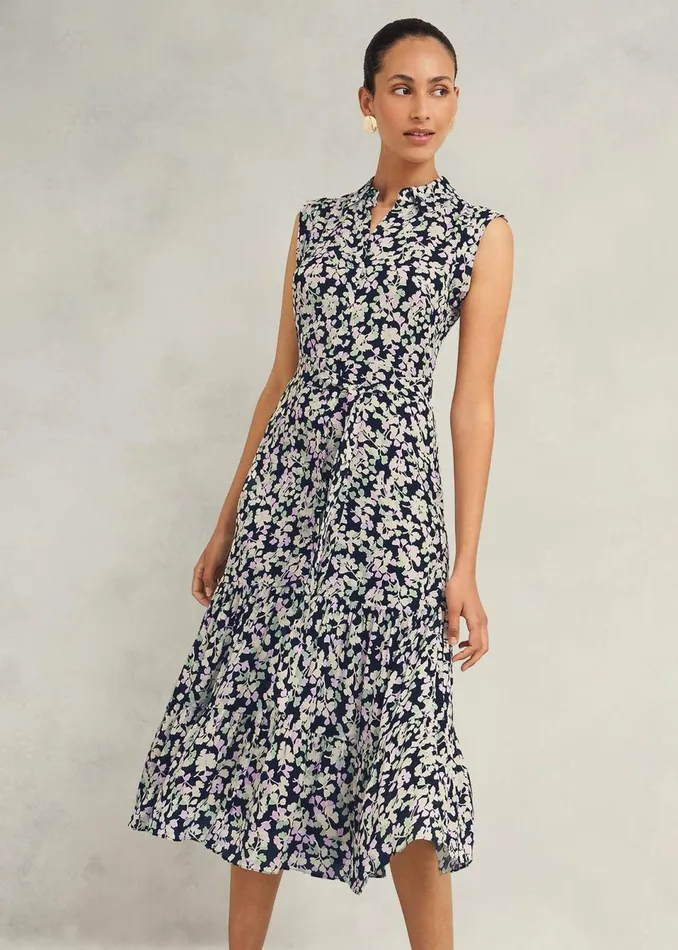 Women Dresses and Jumpsuits Hobbs Esme Dress Navy Multi