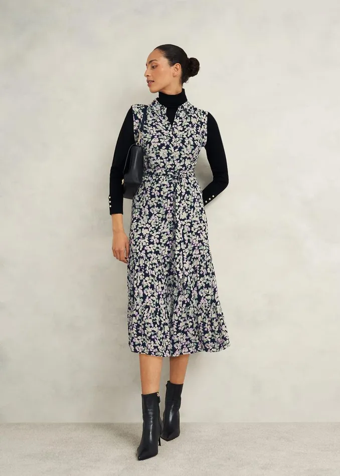Women Dresses and Jumpsuits Hobbs Esme Dress Navy Multi