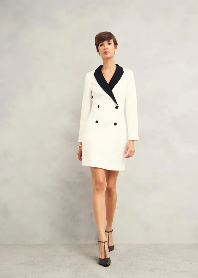 Women Dresses and Jumpsuits Hobbs Exbury Dress Ivory Black