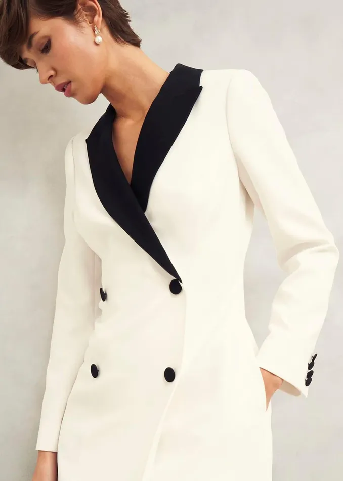 Women Dresses and Jumpsuits Hobbs Exbury Dress Ivory Black