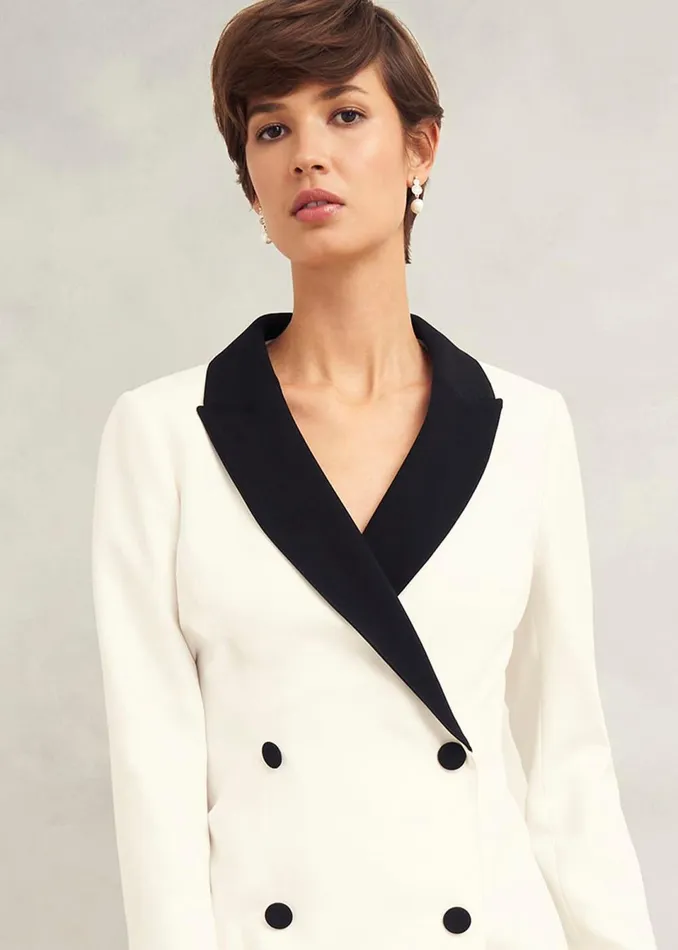 Women Dresses and Jumpsuits Hobbs Exbury Dress Ivory Black