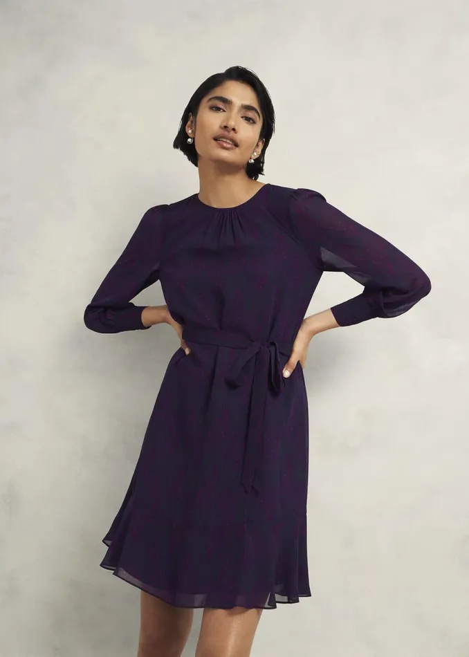 Women Dresses and Jumpsuits Hobbs Frances Dress Plum Multi