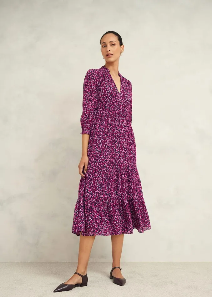 Women Dresses and Jumpsuits Hobbs Freda Dress Navy Multi