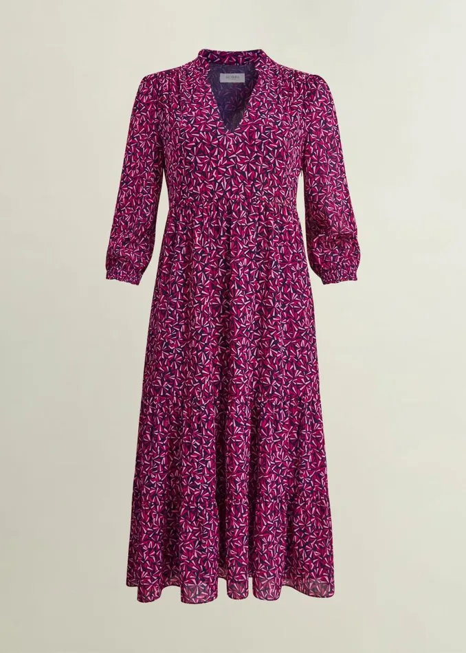 Women Dresses and Jumpsuits Hobbs Freda Dress Navy Multi