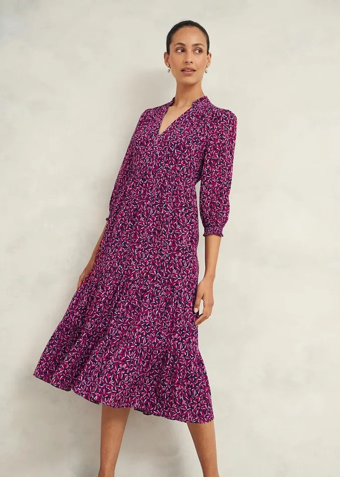 Women Dresses and Jumpsuits Hobbs Freda Dress Navy Multi