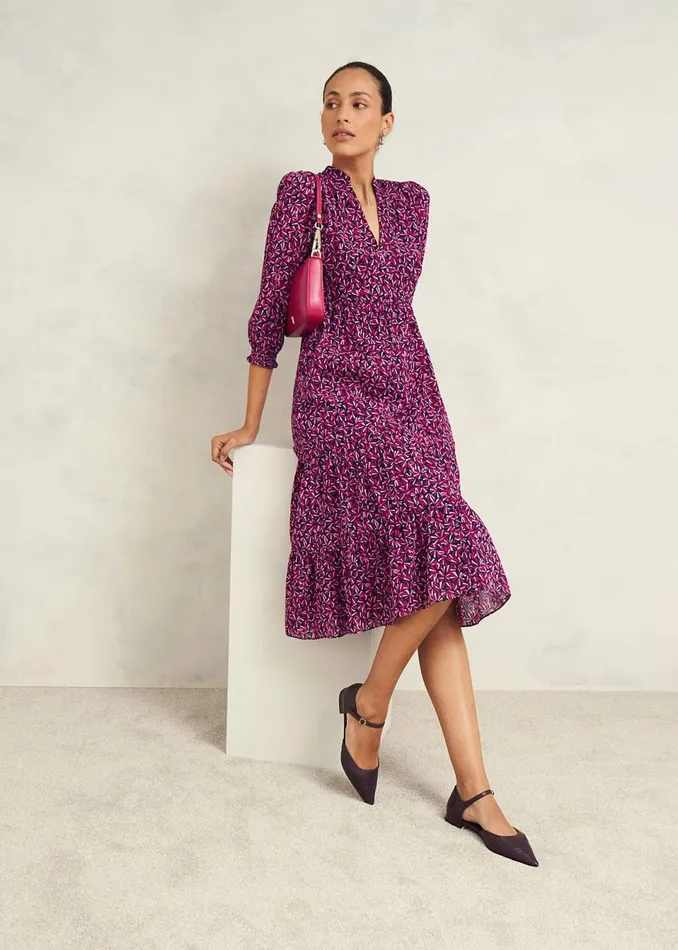 Women Dresses and Jumpsuits Hobbs Freda Dress Navy Multi
