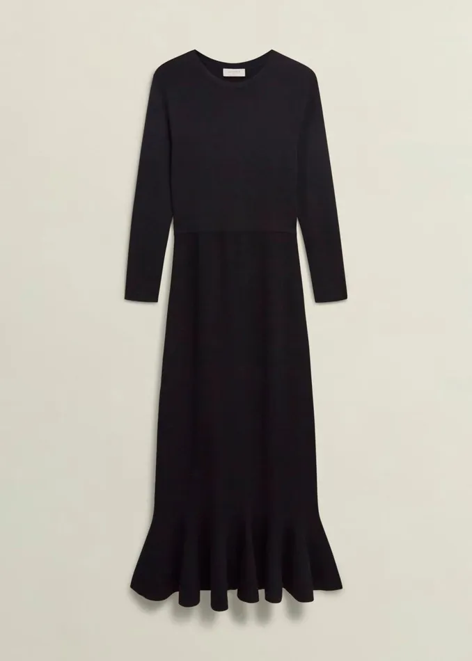 Women Dresses and Jumpsuits Hobbs Lucilla Knitted Dress Hobbs Black