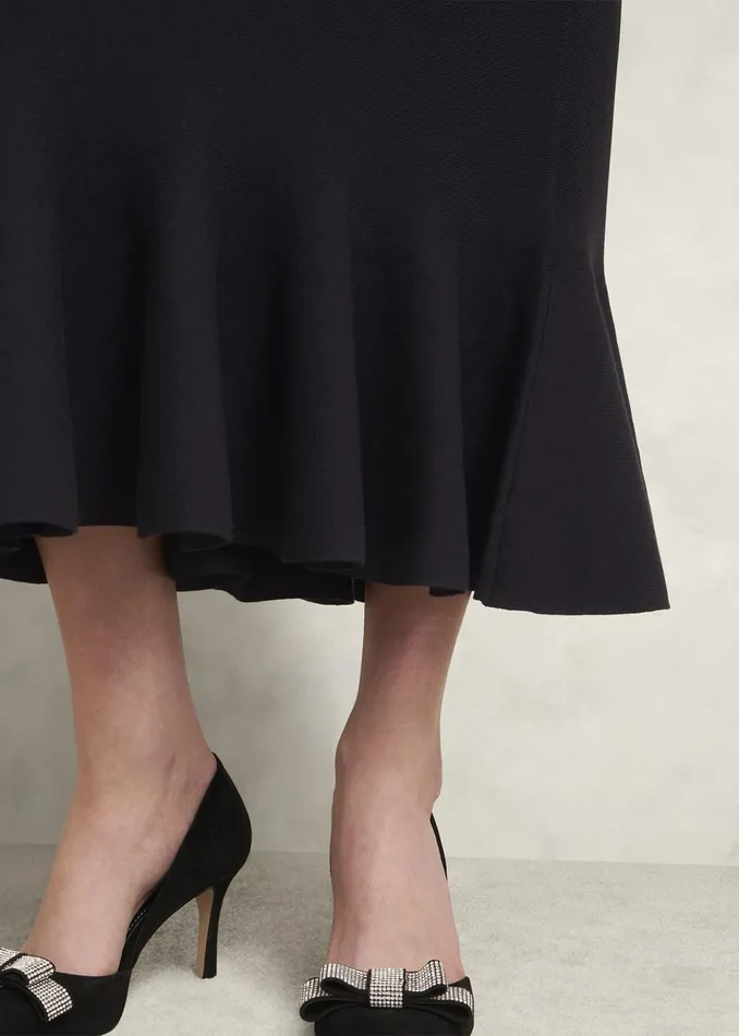 Women Dresses and Jumpsuits Hobbs Lucilla Knitted Dress Hobbs Black