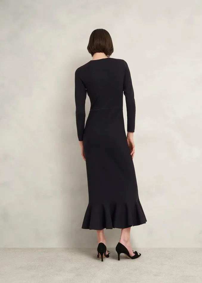 Women Dresses and Jumpsuits Hobbs Lucilla Knitted Dress Hobbs Black