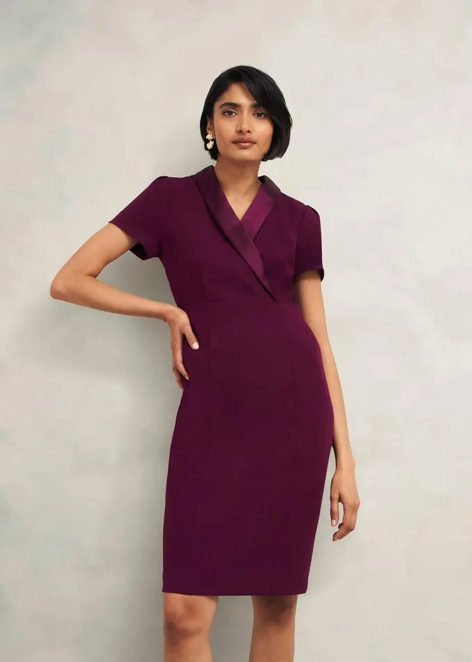 Women Dresses and Jumpsuits Hobbs Petite Amira Dress Warm Plum