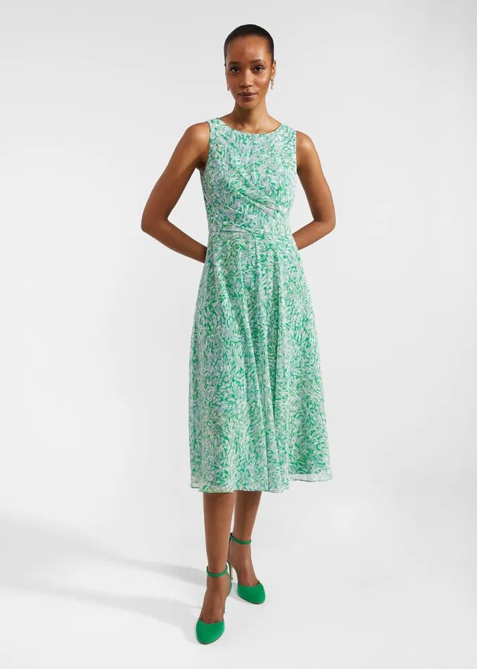 Women Dresses and Jumpsuits Hobbs Petite Jess Dress Green Multi