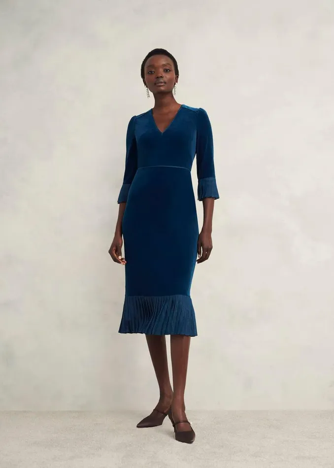 Women Dresses and Jumpsuits Hobbs Petite Mary Dress Riverside Blue