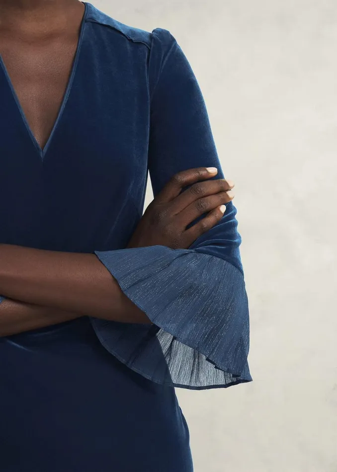 Women Dresses and Jumpsuits Hobbs Petite Mary Dress Riverside Blue