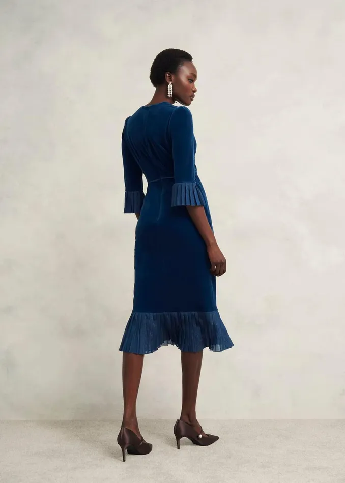Women Dresses and Jumpsuits Hobbs Petite Mary Dress Riverside Blue