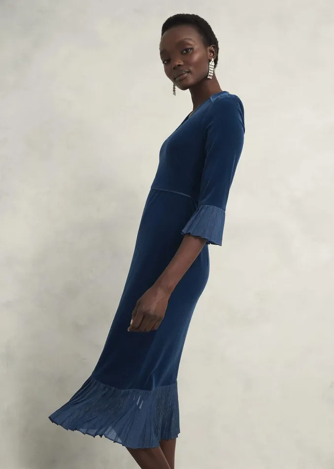 Women Dresses and Jumpsuits Hobbs Petite Mary Dress Riverside Blue