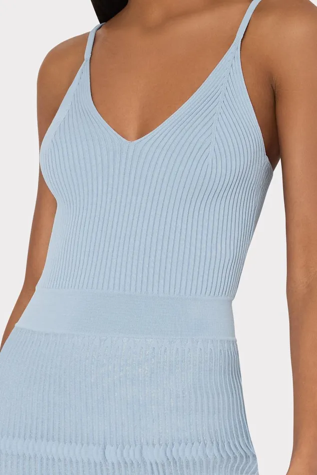 Women Dresses Milly Sheer Knit Cami Dress Light Blue
