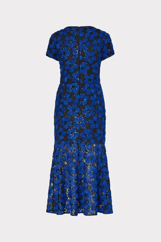 Women Dresses Milly Tahlia Tulle Embroidery Dress Cobaltblack Women Dresses Milly Tahlia Tulle Embroidery Dress Cobaltblack
