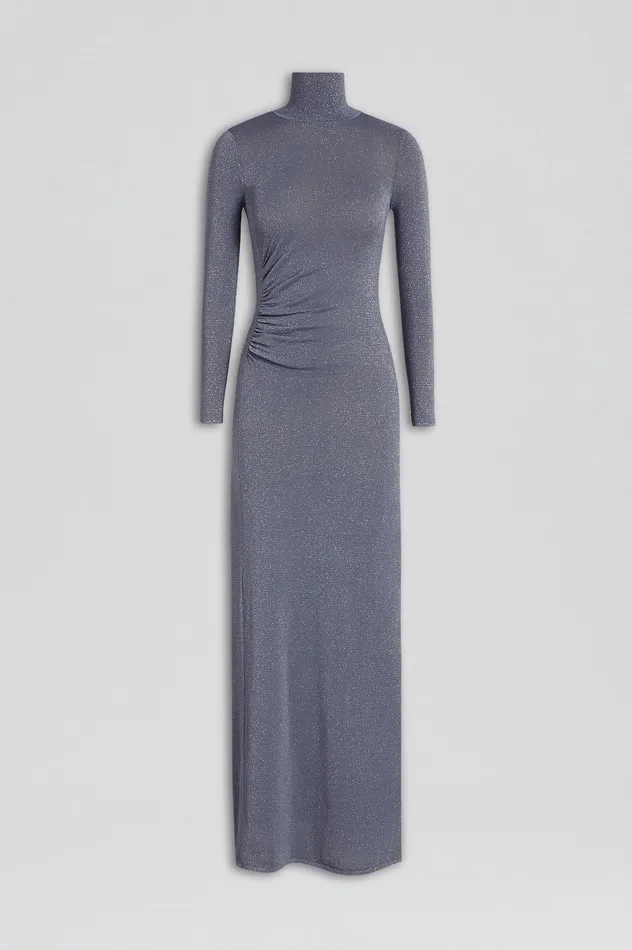 Women Dresses Scanlan Theodore SPARKLE GATHER DRESS SILVER Women Dresses Scanlan Theodore SPARKLE GATHER DRESS SILVER