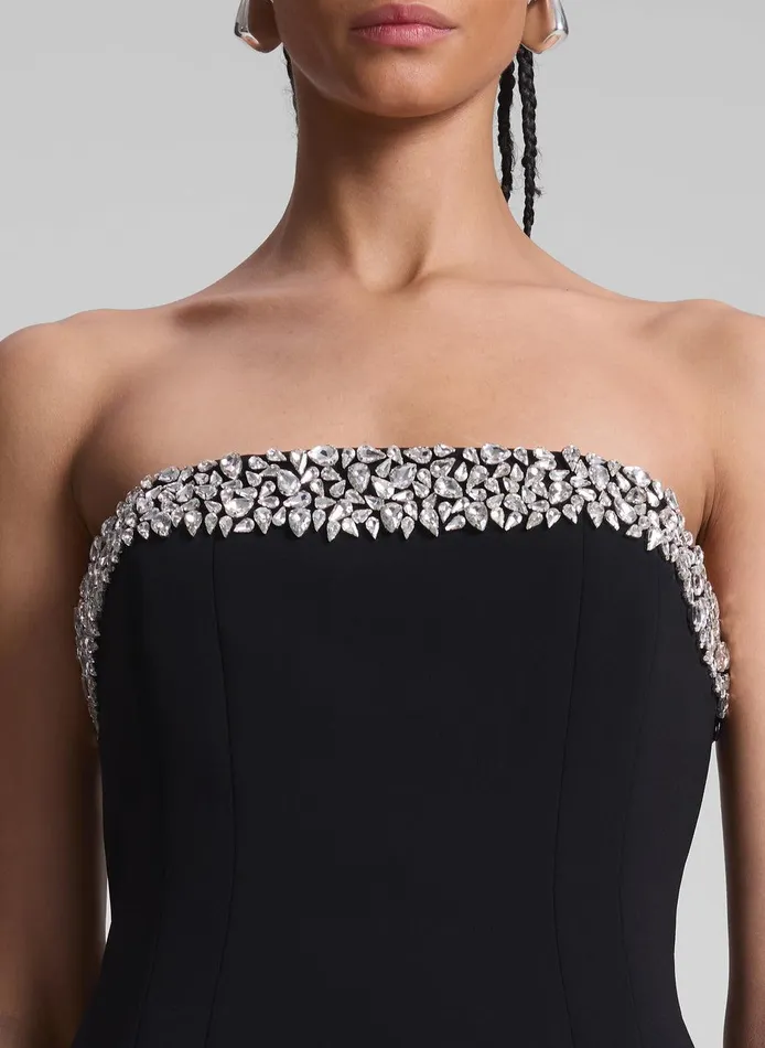 Women Elsie Strapless Embellished Mini Dress Blackcrystal ALC Dresses
