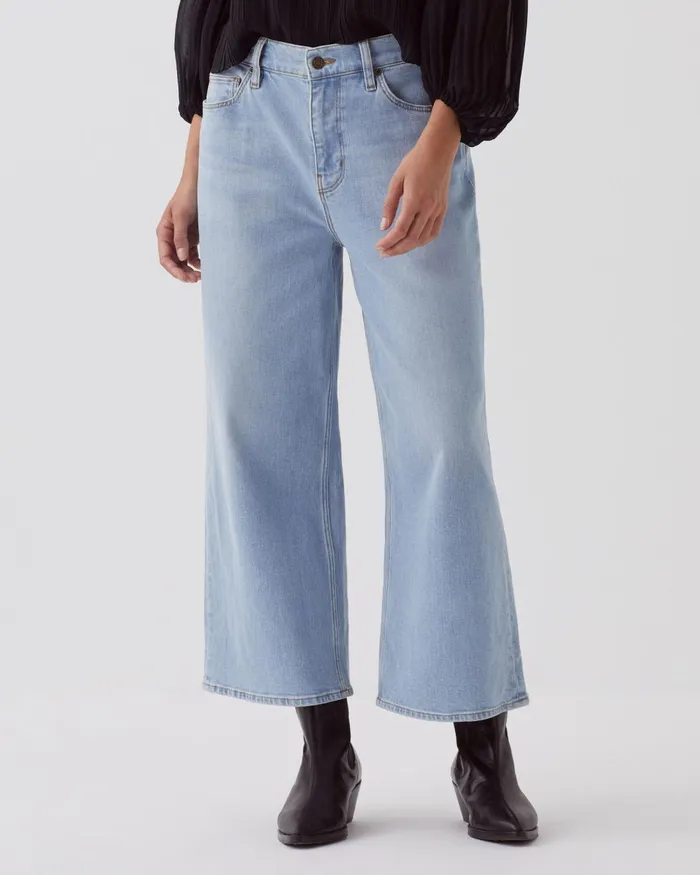 Women Emy 8211 Wide Cropped Jeans Light Wash Comptoir Des Cotonniers Jeans Women Emy 8211 Wide Cropped Jeans Light Wash Comptoir Des Cotonniers Jeans