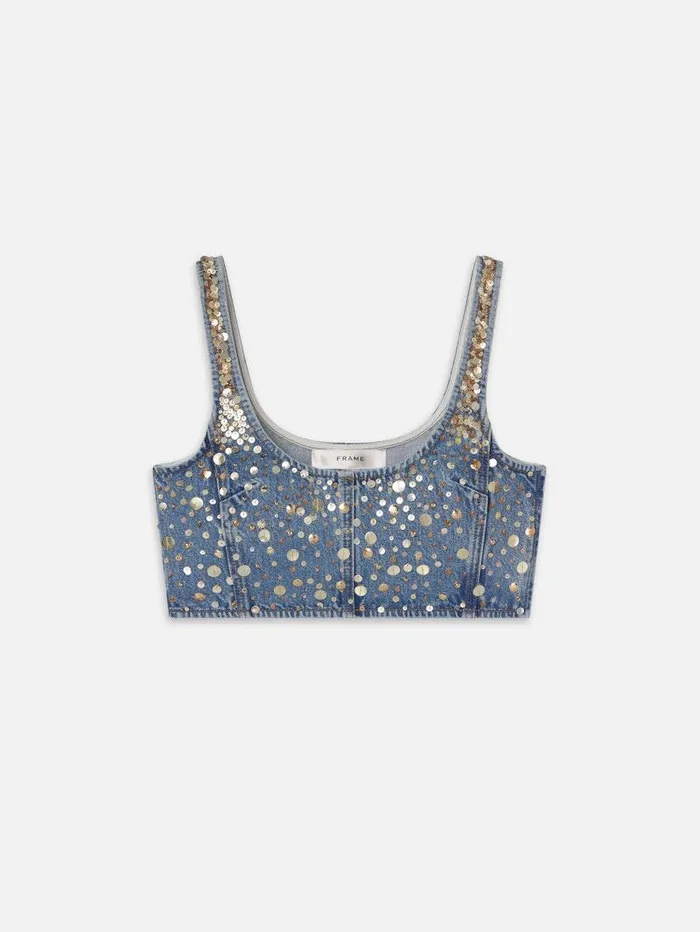 Women FRAME Atelier Of Denim The Atelier Champagne Top