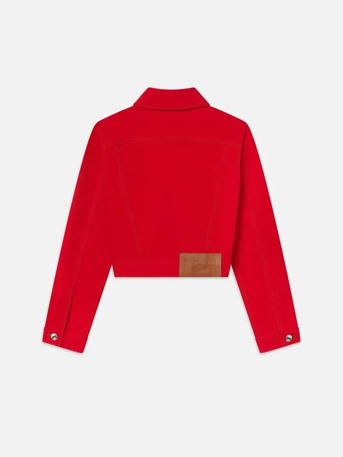 Women FRAME Carolina Herrera X FRAME The Tailored Denim Jacket Women FRAME Carolina Herrera X FRAME The Tailored Denim Jacket