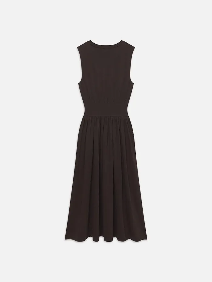 Women FRAME Dresses and Jumpsuits Banded Jersey Button Dress Women FRAME Dresses and Jumpsuits Banded Jersey Button Dress