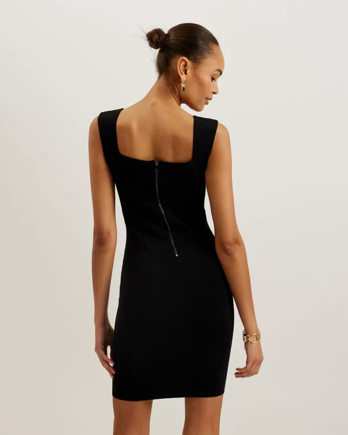 Women IMOJENN 8211 Knitted Sleeveless Bodycon Mini Dress Black Ted Baker Dresses Women IMOJENN 8211 Knitted Sleeveless Bodycon Mini Dress Black Ted Baker Dresses