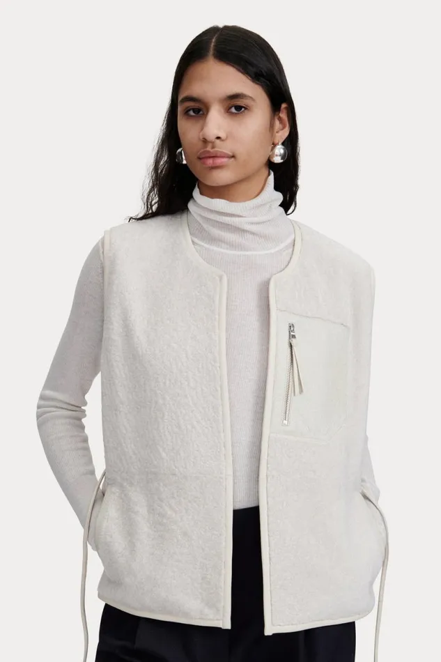 Women Jackets Outerwear Rachel Comey Oliver Vest Ivory Women Jackets Outerwear Rachel Comey Oliver Vest Ivory