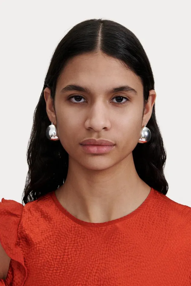Women Jewelry Rachel Comey Large Keel Hoop Silver Women Jewelry Rachel Comey Large Keel Hoop Silver