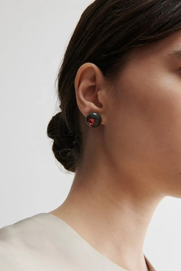 Women Jewelry Rachel Comey Studded Goble Earring Black Women Jewelry Rachel Comey Studded Goble Earring Black