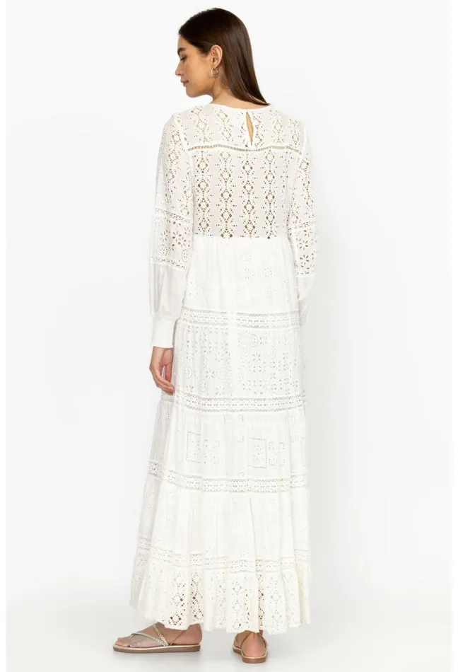 Women Johnny Was Dresses Billie Maxi Dress White