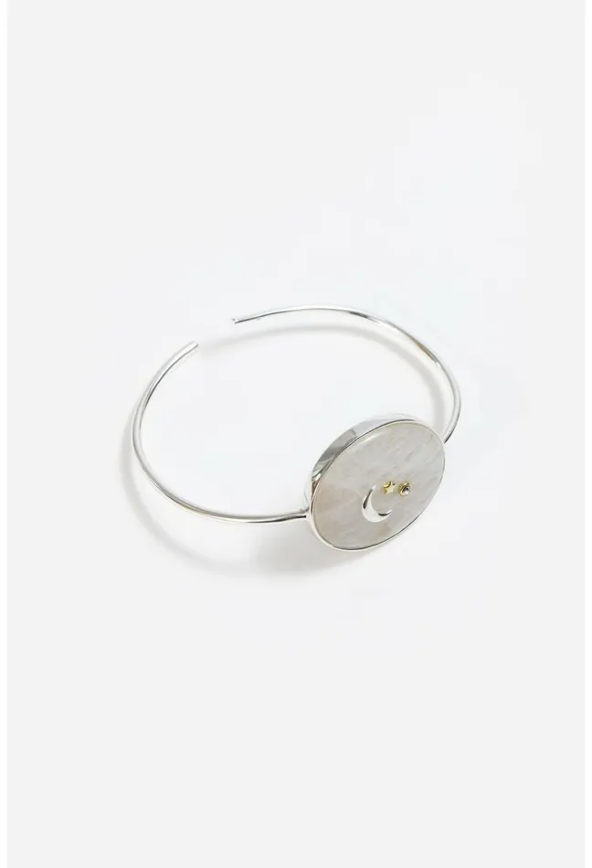 Women Johnny Was Jewelry Moonlight Moonstone Cuff Bracelet Silver