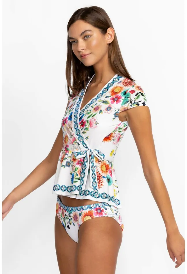 Women Johnny Was Swim and Resort Mirror Palace Tankini Wrap Mirror