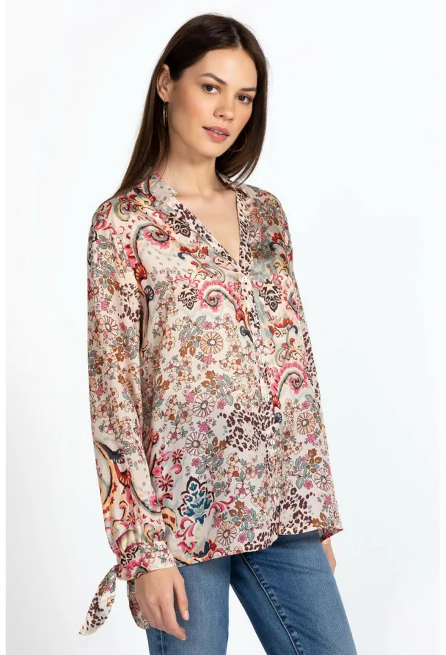 Women Johnny Was Tops Jungle Paisley Rasvana Blouse Jungle Paisley