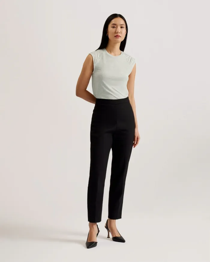Women KERINHA 8211 Shoulder Gather Detail Vest Top Greymarl Ted Baker Tops and Blouses Women KERINHA 8211 Shoulder Gather Detail Vest Top Greymarl Ted Baker Tops and Blouses