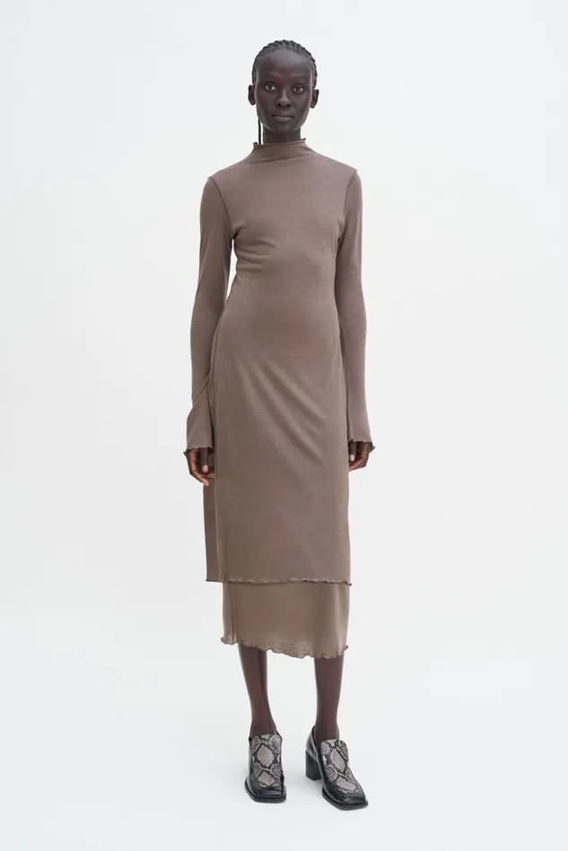 Women Layered Frill Dress Driftwood Filippa K Dresses