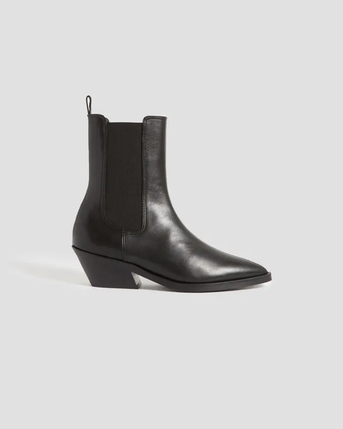 Women Leather Boots Black Comptoir Des Cotonniers Women Leather Boots Black Comptoir Des Cotonniers