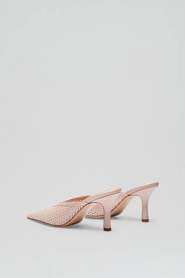 Women Leather Scanlan Theodore MESH MULE 75 TRENCH Women Leather Scanlan Theodore MESH MULE 75 TRENCH