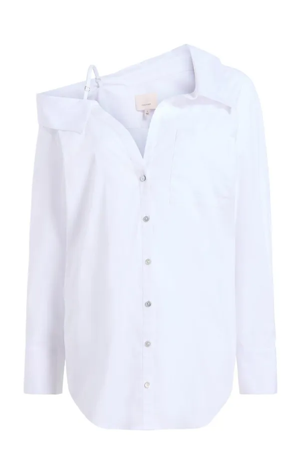 Women Long Sleeve Tops Cinq Sept Georgina Top White