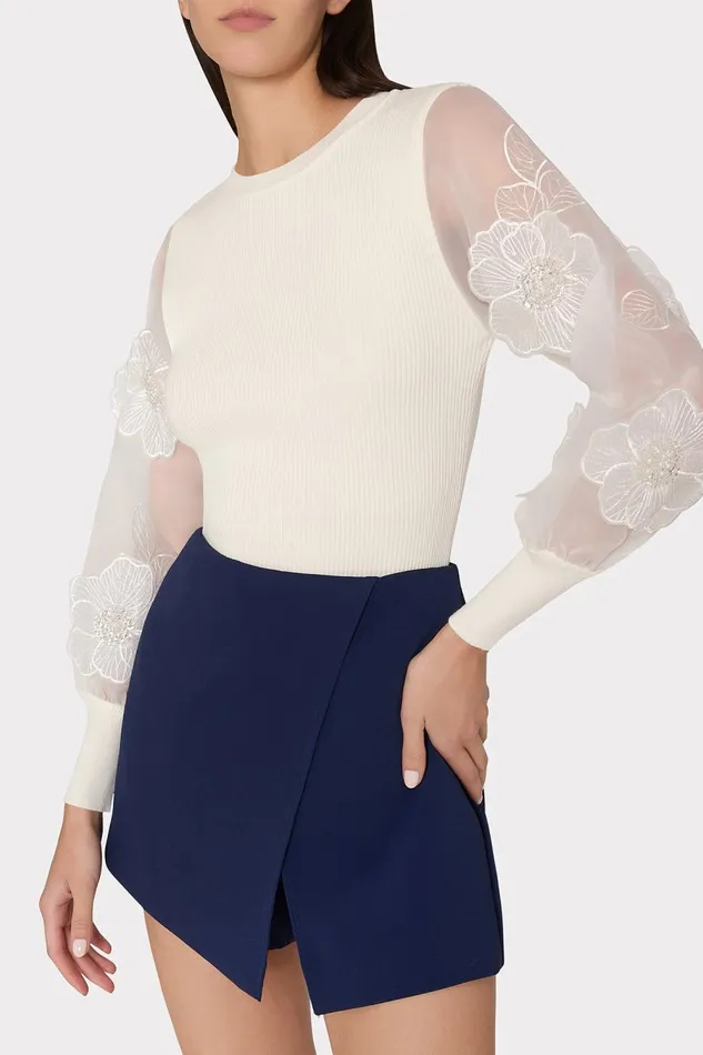 Women Matching Sets Milly Evalyn Crepe Skort Navy Women Matching Sets Milly Evalyn Crepe Skort Navy