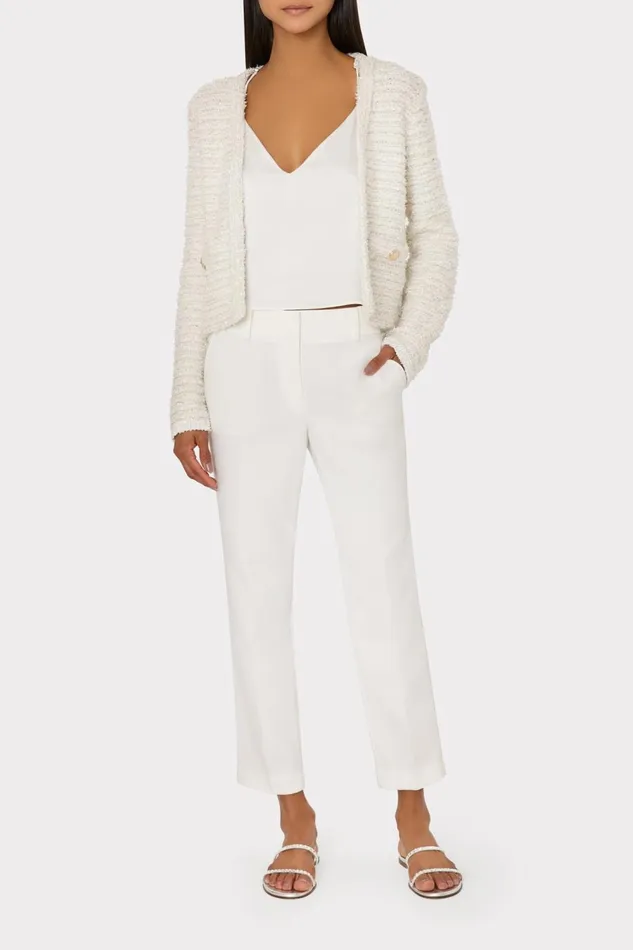 Women Matching Sets Milly Nicola Cady Pants Ecru