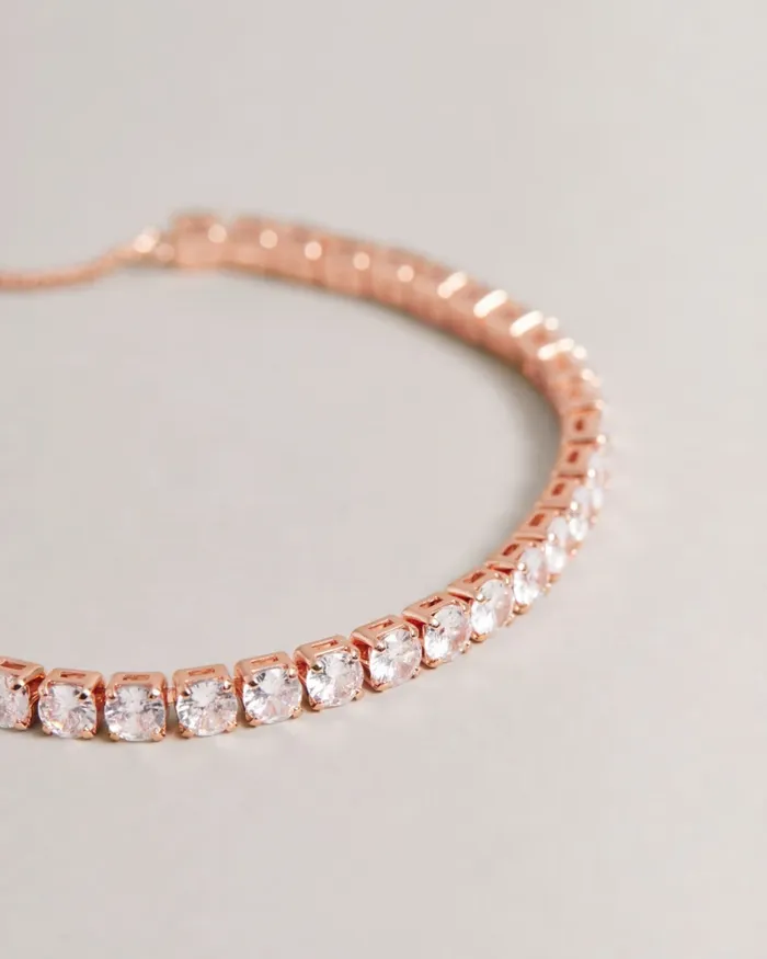 Women MELRAH 8211 Crystal Drawstring Bracelet Rose Gold Colour Ted Baker Jewellery Women MELRAH 8211 Crystal Drawstring Bracelet Rose Gold Colour Ted Baker Jewellery