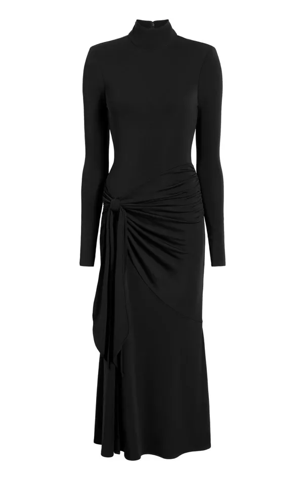 Women Midi Cinq Sept Johnson Dress Black