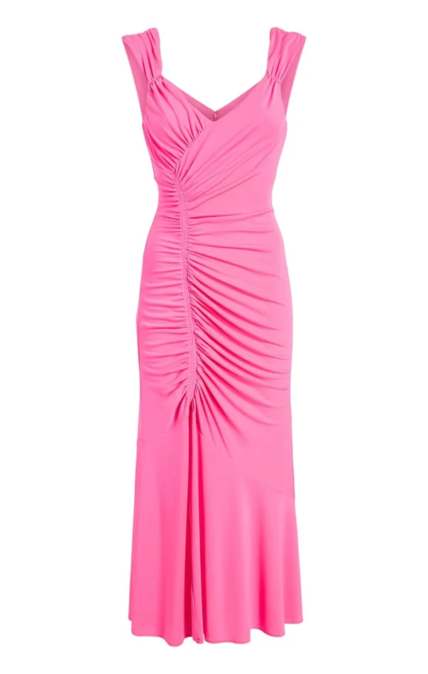 Women Midi Cinq Sept Julieta Dress Electric Pink