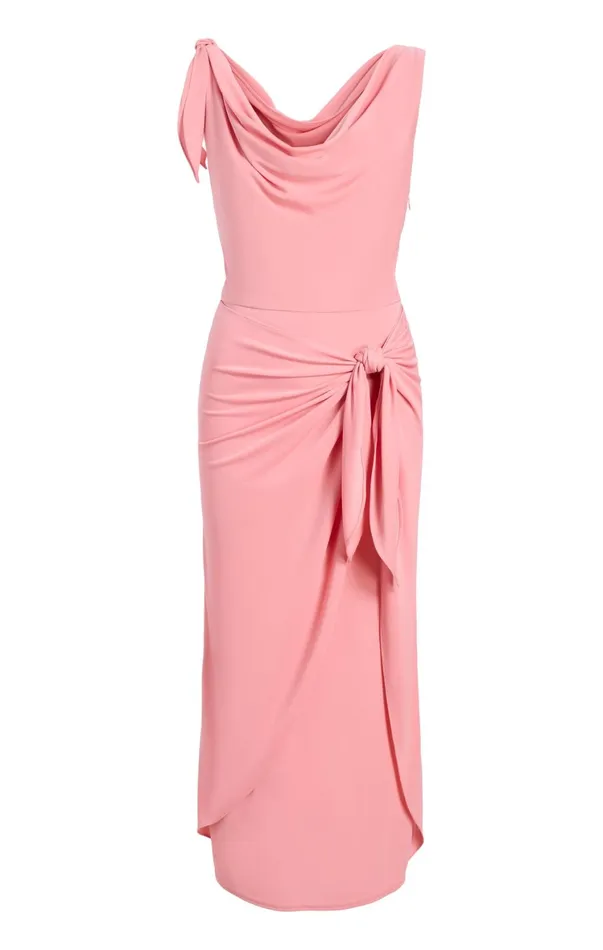Women Midi Cinq Sept Odin Dress Strawberry Moon