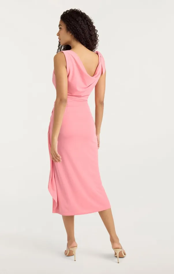 Women Midi Cinq Sept Odin Dress Strawberry Moon